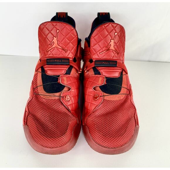 Nike Air Jordan XXXIII 33 Boys Sz 6.5 Hi Top Basketball Shoes AQ9244-600 Red - Picture 3 of 12